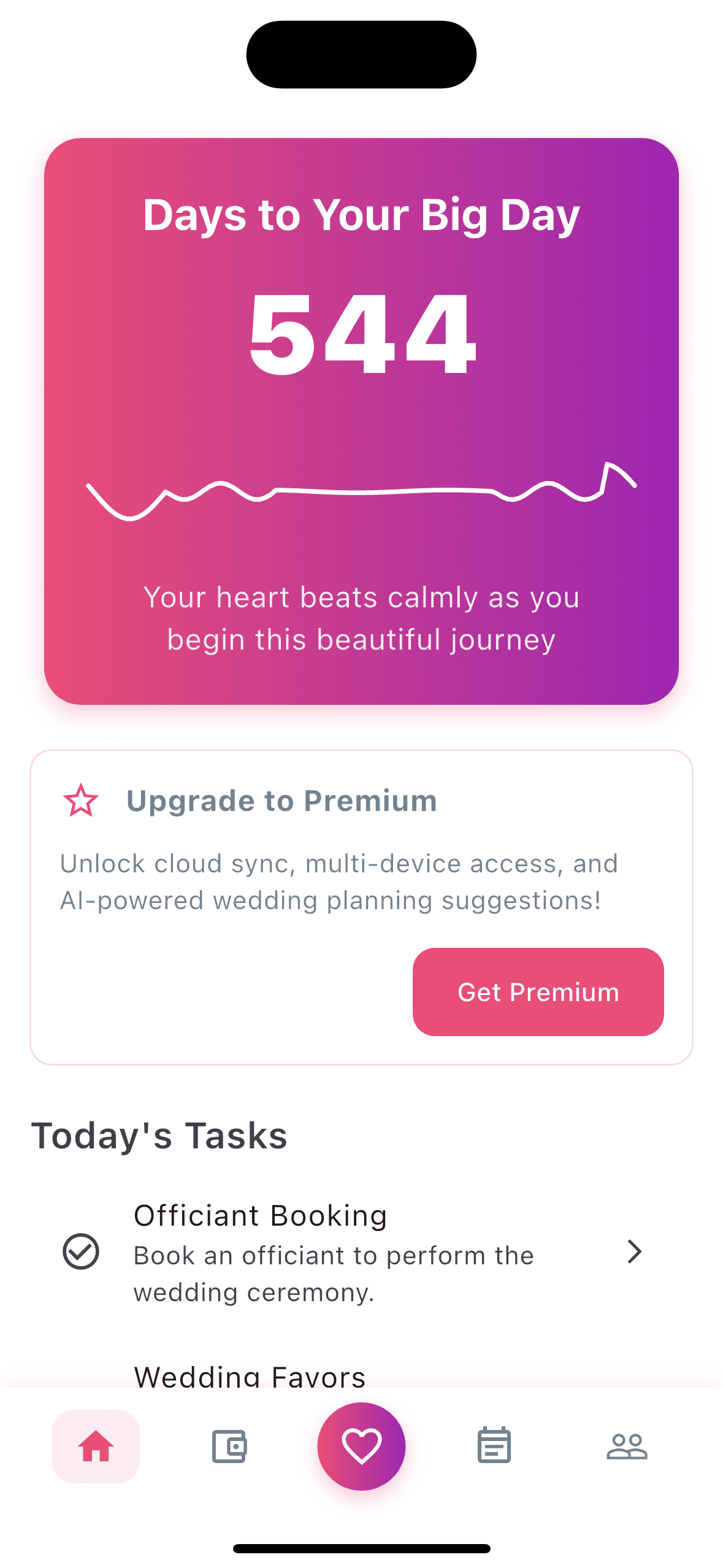 MarryUp Wedding Planning Dashboard